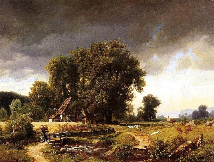Albert Bierstadt Westphalian_Landscap Spain oil painting art